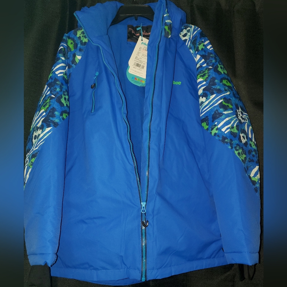 NWT Adult SZ LG Phibee Blue Ski Coat